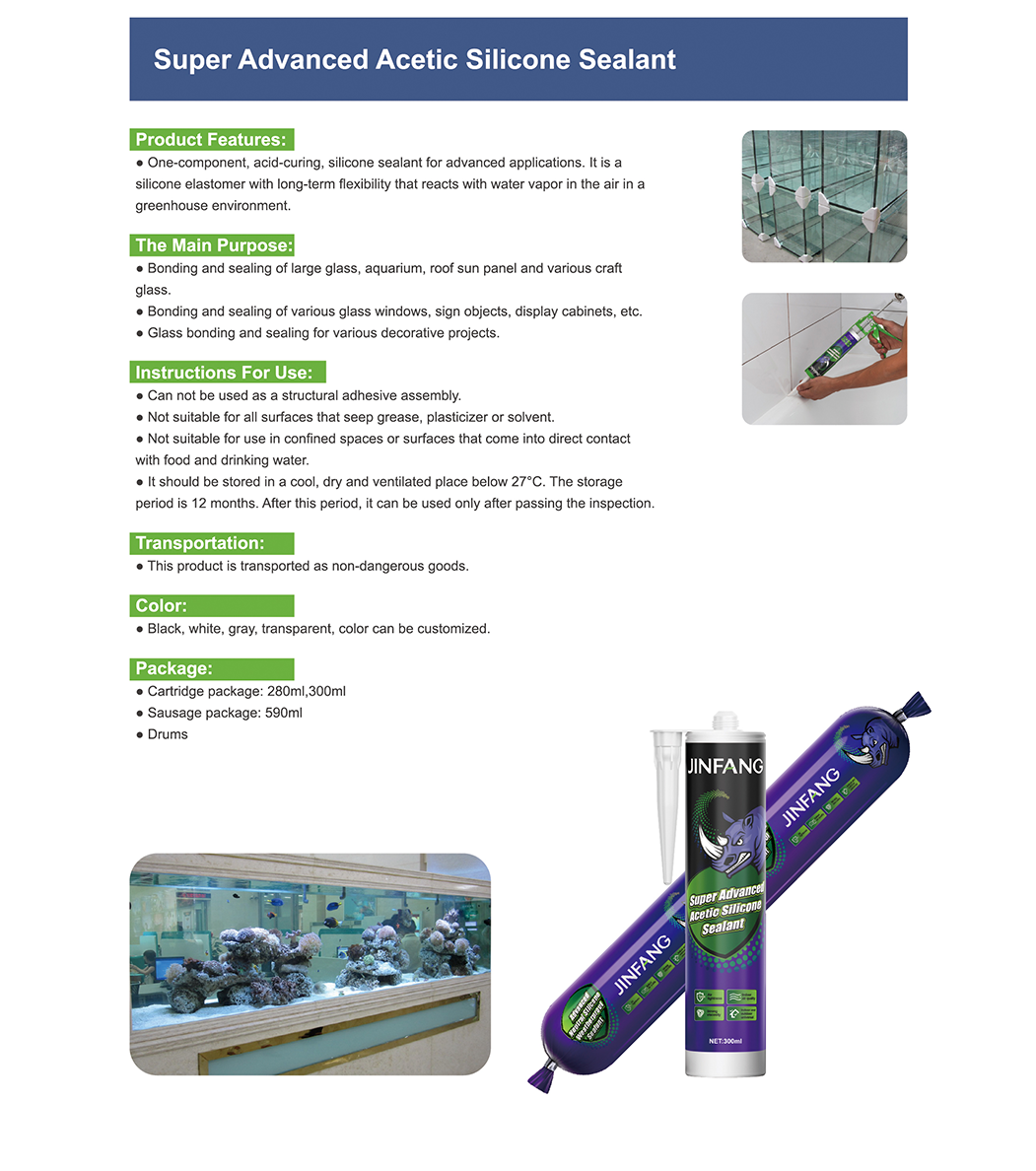 Super Advanced Acetic Silicone Sealant