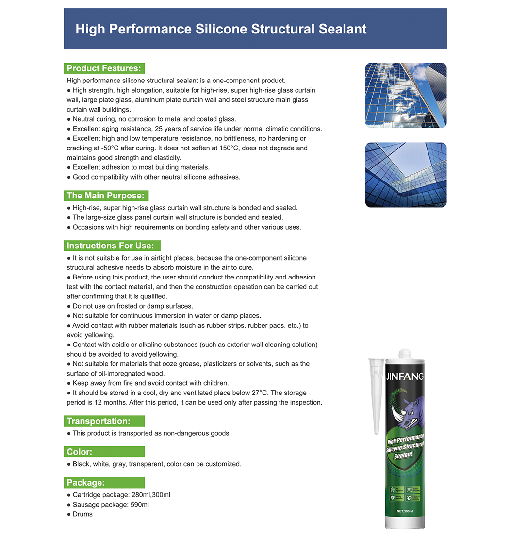 High Performance Silicone Structural Sealant