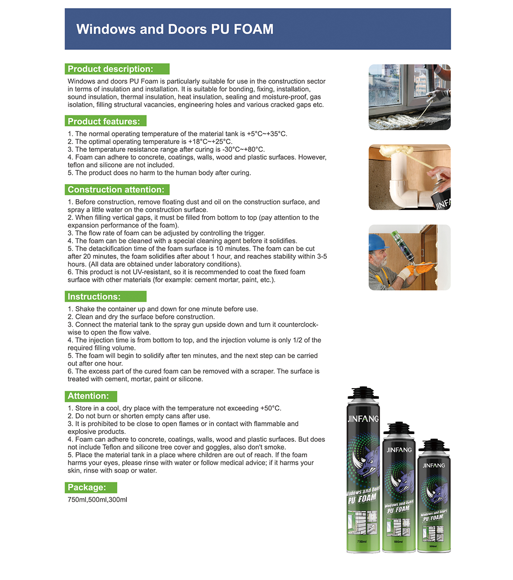 Windows and Doors PU FOAM