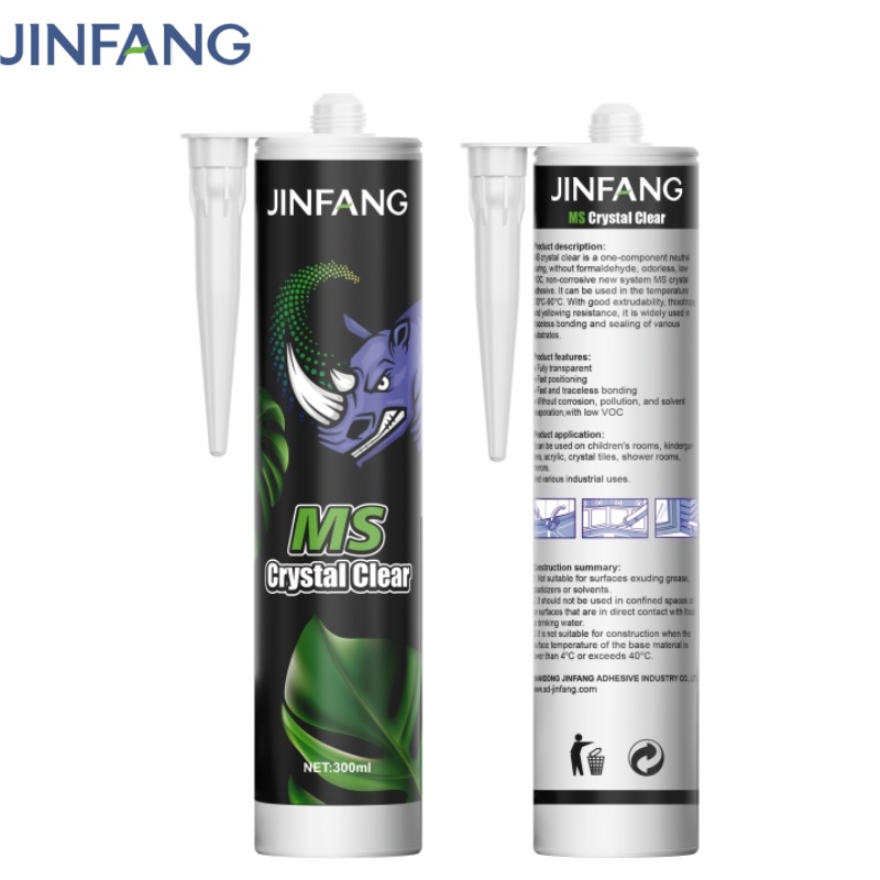 One-component Low VOC MS Modified Silane Neutral Clear Adhesive