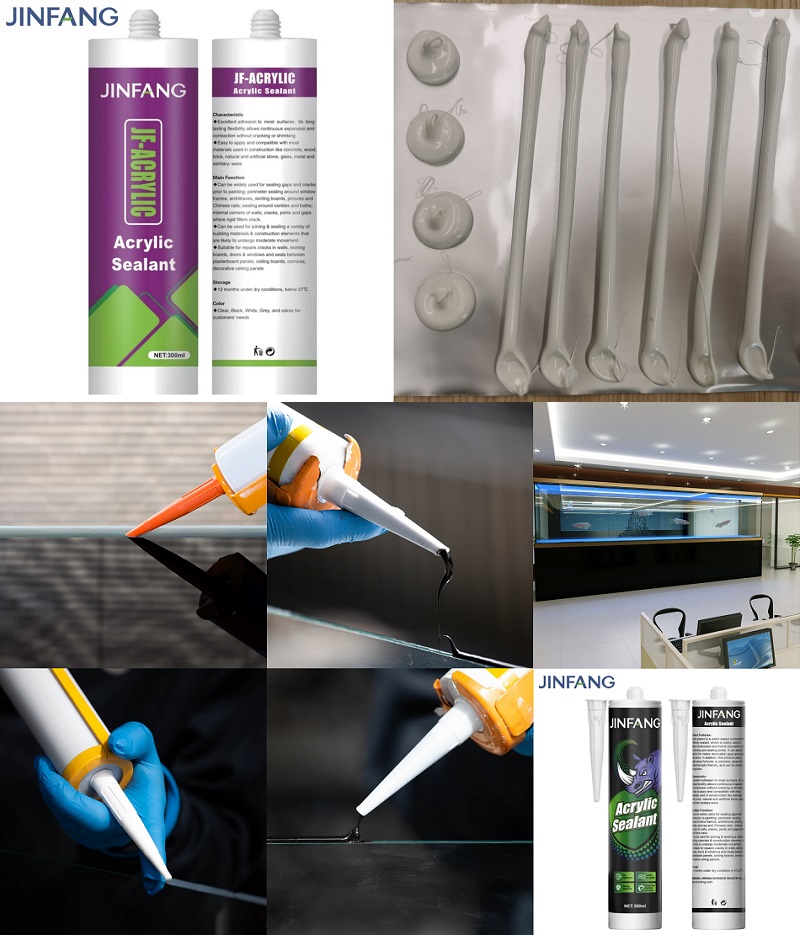 Factory price 300ml 590ml adhesive construction material acrylic sealant